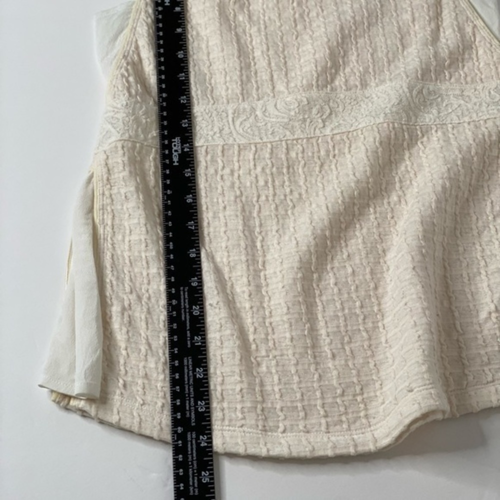 Anthropologie Deletta Crème Tank Size XS - Picture 6 of 6